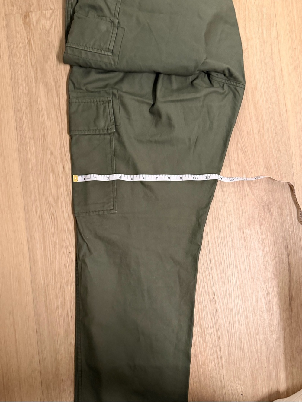 Old Navy Straight- Fit Cargo Utility Pants Military Green Cotton Men’s 38x34 - Picture 5 of 6
